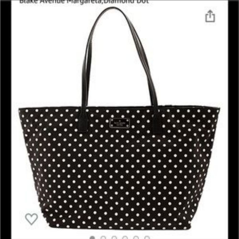 Kate Spade Black and White Polka Dot Tote bag